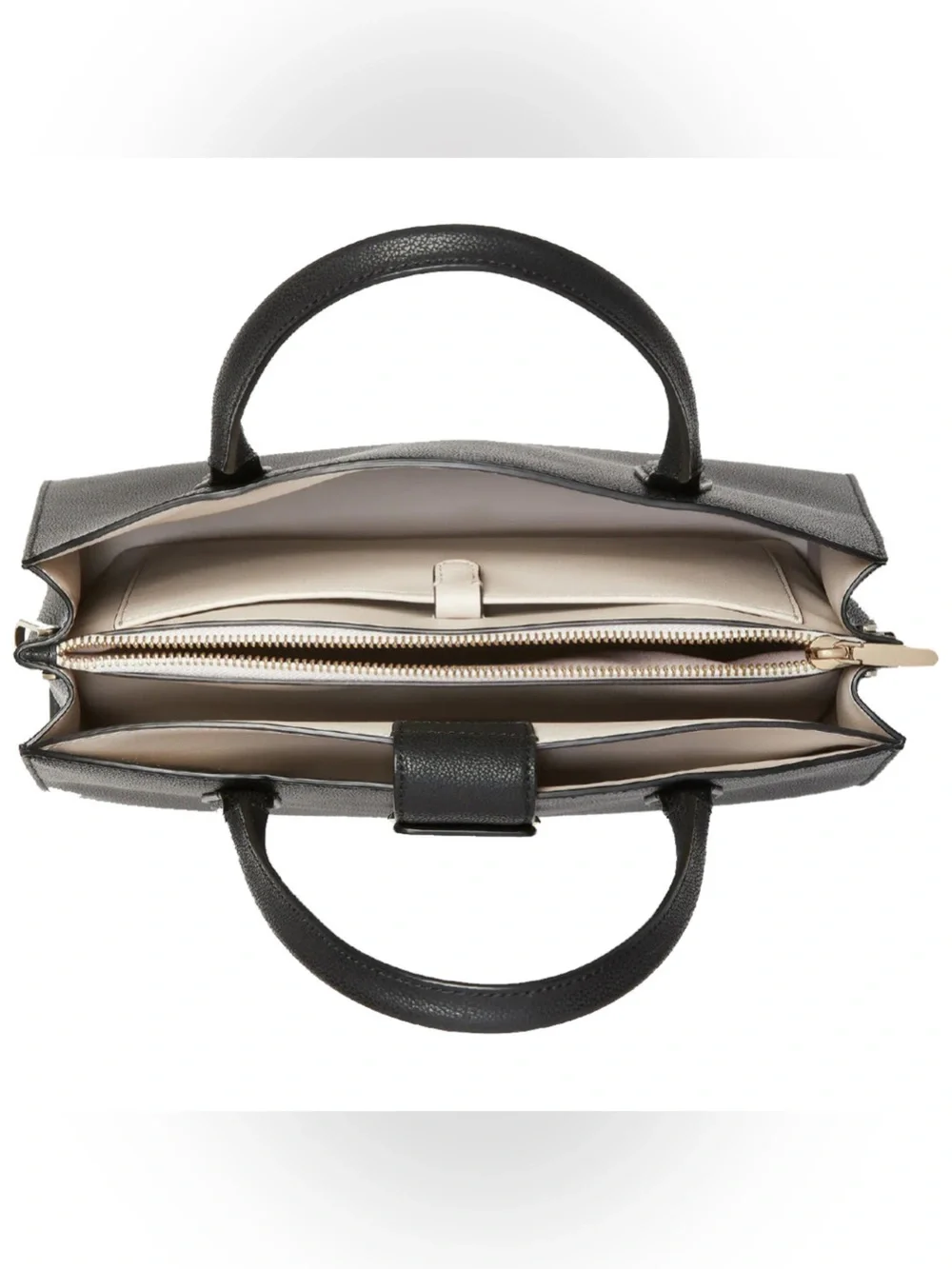 Kate Spade Voyage Medium Satchel Black Textured Leather Handbag -‎ No Strap